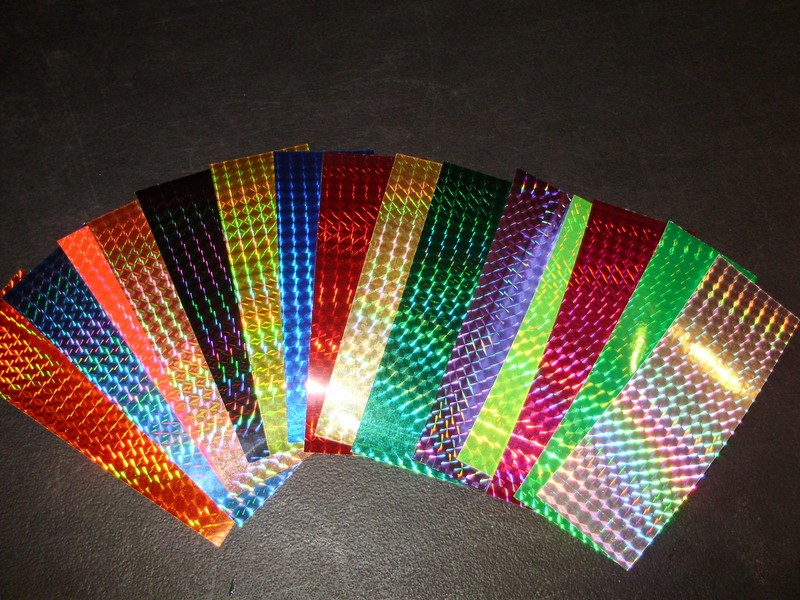 2″ x 6″ 3PK Flasher/Dodger/Lure Reflective Holographic Prism Fishing Lure Tape