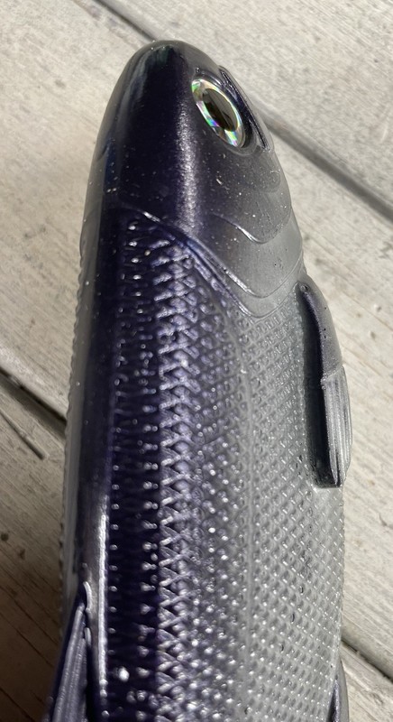 Weedless Swimbait 8” wedge tail Color Purple Gizzard Shad Lot Of 1 Bait gallery