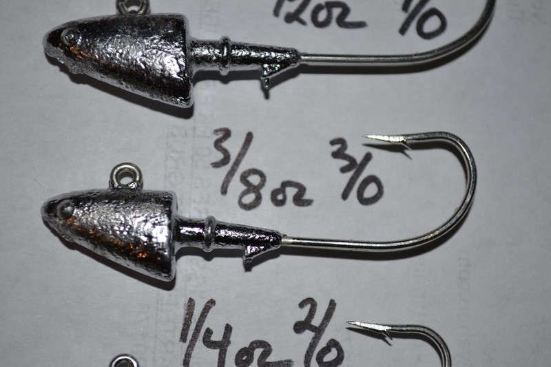 10 SHAD Head Jigheads - SWIM BAITS - 1/4 thru 2oz- SALTWATER SAFE 1/0 THRU 7/0 gallery