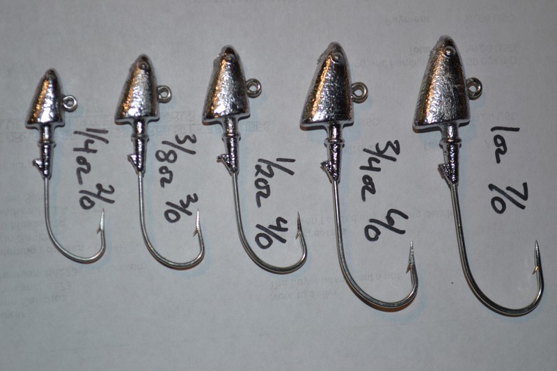 10 SHAD Head Jigheads – SWIM BAITS – 1/4 thru 2oz- SALTWATER SAFE 1/0 THRU 7/0