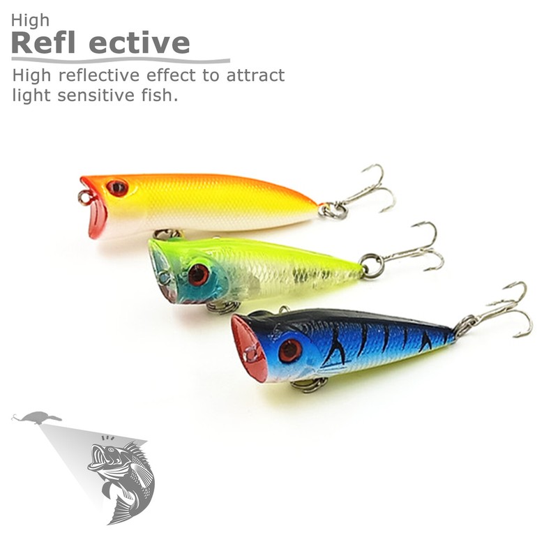 30PCS Kinds of Fishing Lures Crankbaits Hooks Minnow Baits Bass Tackle Crank Set gallery