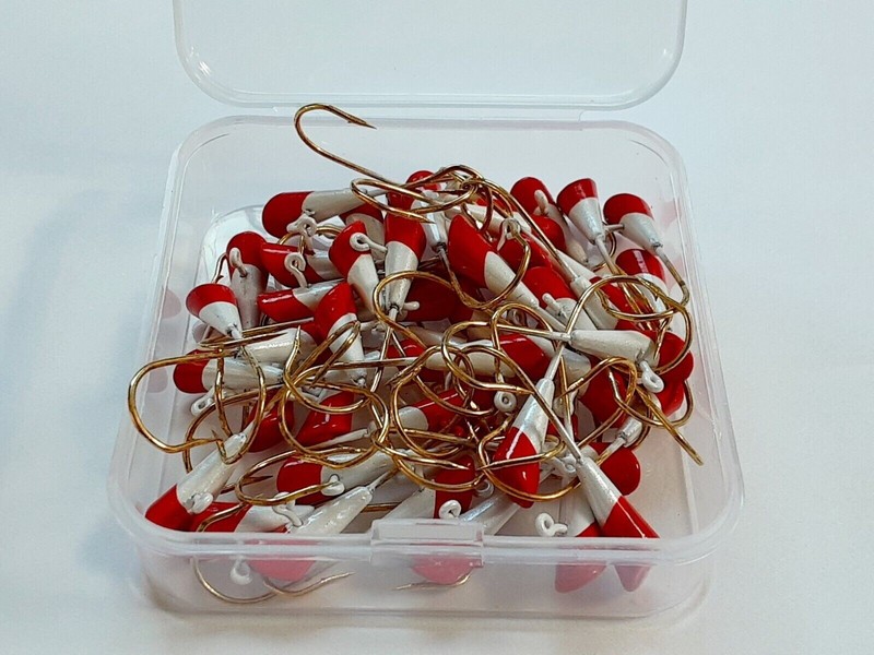 50PCs 1/16 oz Shad Dart Lead Jig Heads Fishing hooks Crappie Panfish Bass Lures gallery