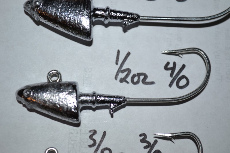 10 SHAD Head Jigheads - SWIM BAITS - 1/4 thru 2oz- SALTWATER SAFE 1/0 THRU 7/0 gallery