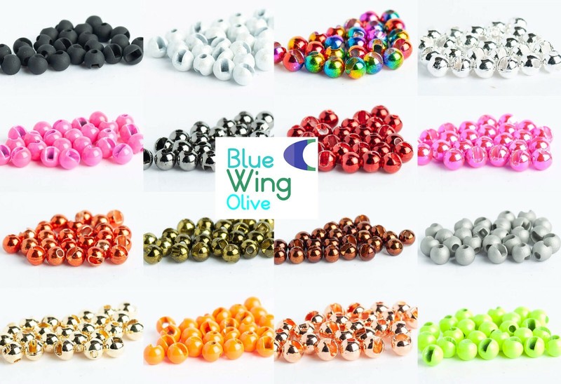 Blue Wing Olive Slotted Tungsten Fly Tying Beads – 100 Pack