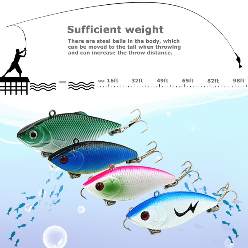 30PCS Kinds of Fishing Lures Crankbaits Hooks Minnow Baits Bass Tackle Crank Set gallery