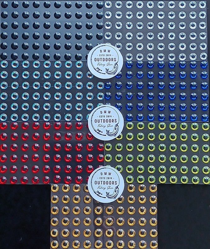 Holographic 3d Adhesive Fish Eyes, Multi Sizes & Colors Available, Fly Tying gallery
