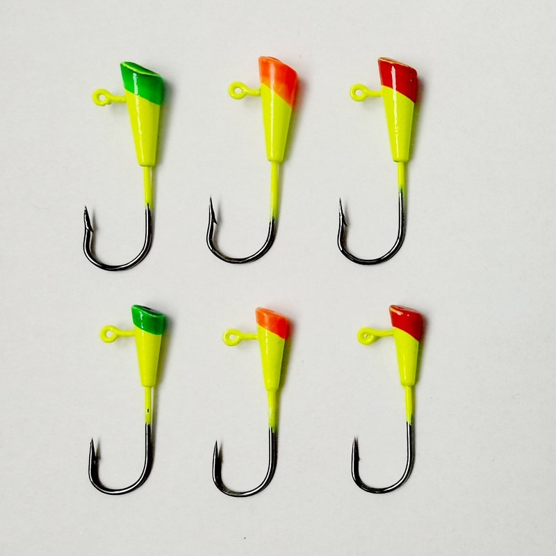 50 NEW Painted Shad Dart – 1/8 oz, 1/16 oz, 3 Color option, Shad Lure, Shad Jig