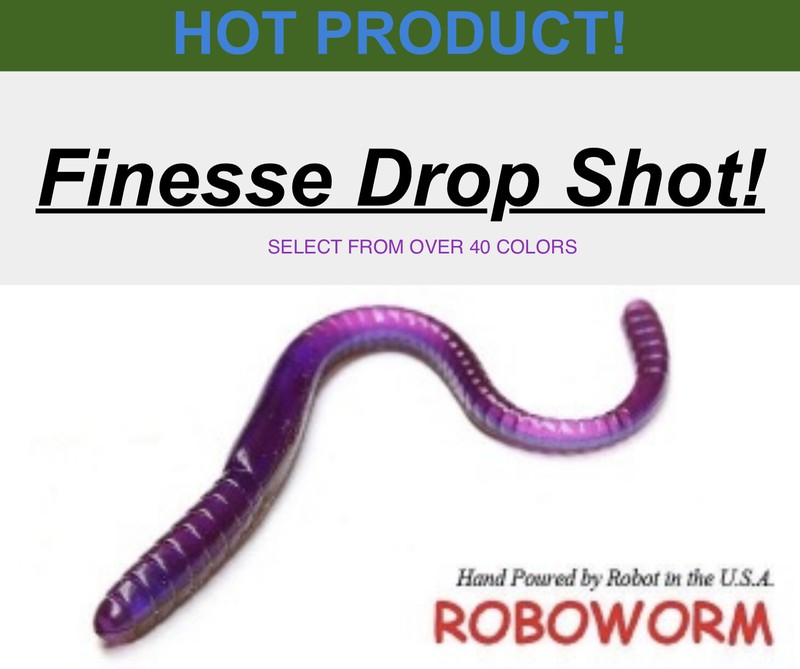 Roboworm Straight Tail Finesse / Drop Shot Worm - Choose Size / 44 Color Choices gallery