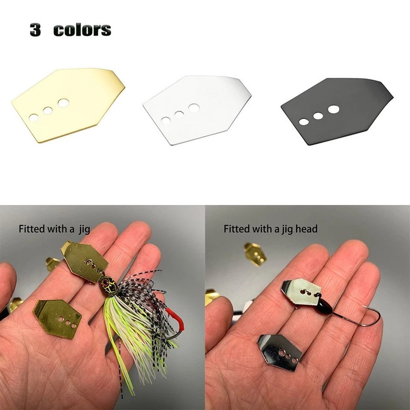 Stainless Swim Jig Dancer Jig Blade Chatter Style Bait Blade Fishing Lures Parts gallery