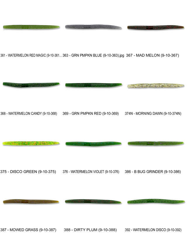 Gary Yamamoto Senko 5 Inch (9-10) Stick Bait Worm Any 121 Colors Bulk Lot Lures gallery