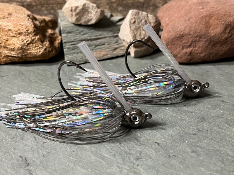 2 Pack – Smoking Shad – Swim Jigs Bass Fishing Jig Lure