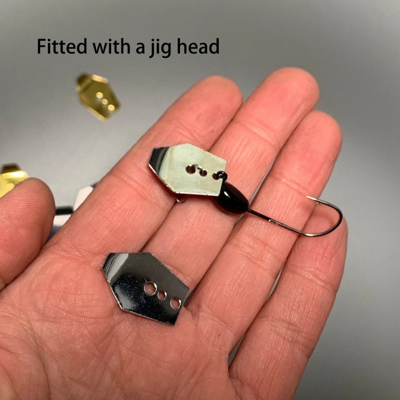 Stainless Swim Jig Dancer Jig Blade Chatter Style Bait Blade Fishing Lures Parts gallery