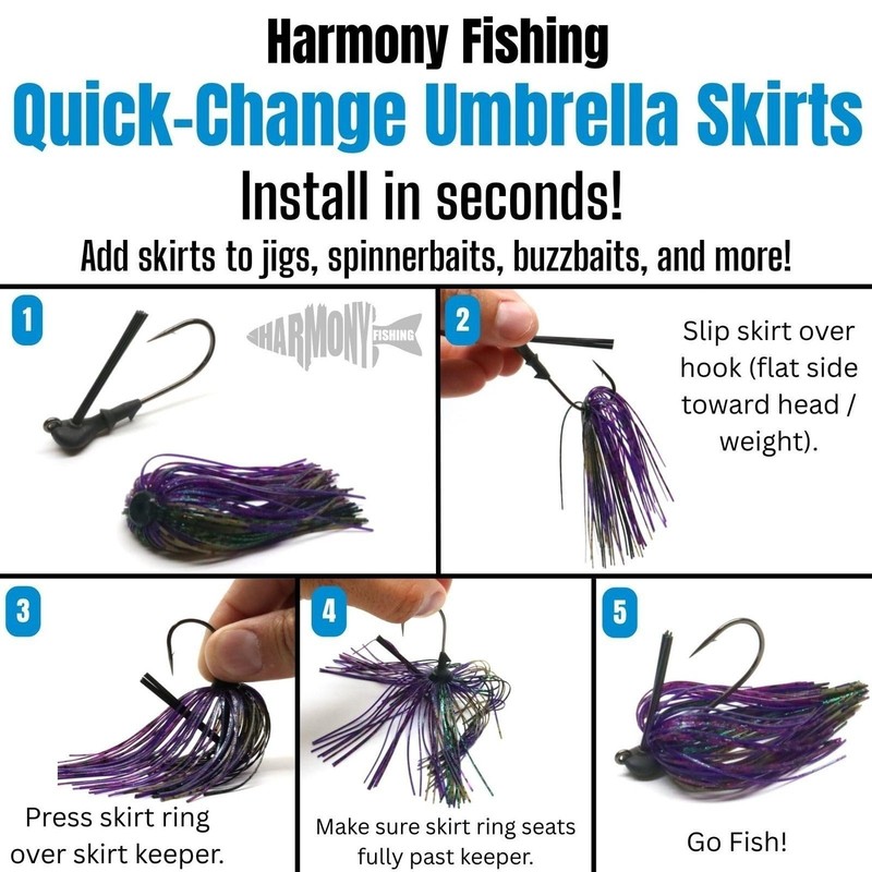 Harmony Fishing – Quick Change Modular Umbrella Skirts for Fishing... gallery