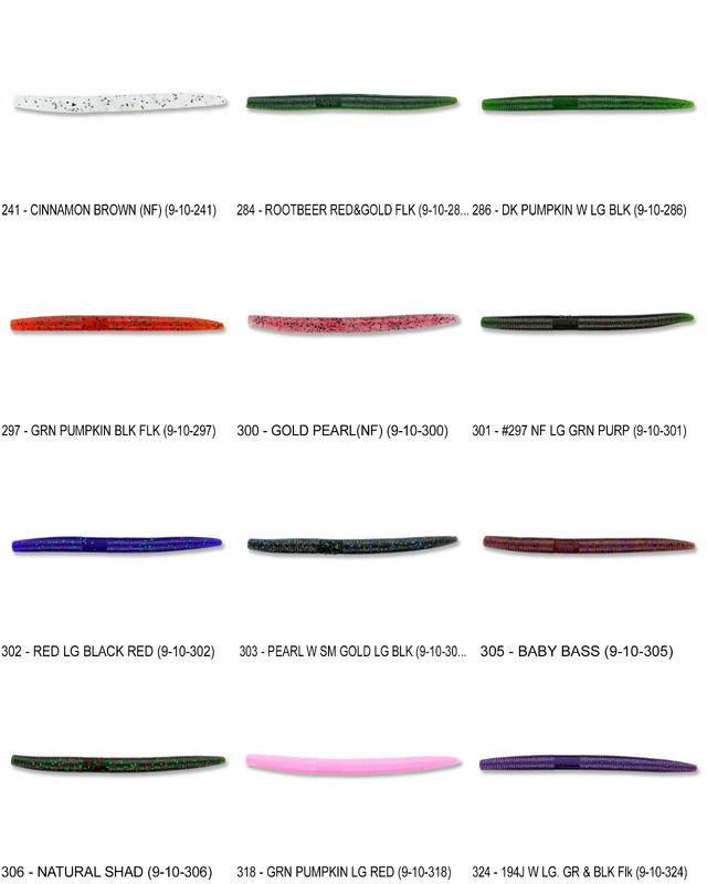 Gary Yamamoto Senko 5 Inch (9-10) Stick Bait Worm Any 121 Colors Bulk Lot Lures gallery