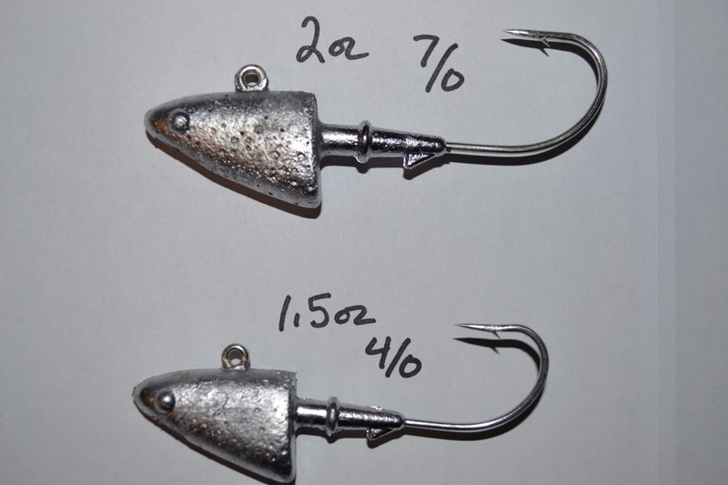 10 SHAD Head Jigheads - SWIM BAITS - 1/4 thru 2oz- SALTWATER SAFE 1/0 THRU 7/0 gallery