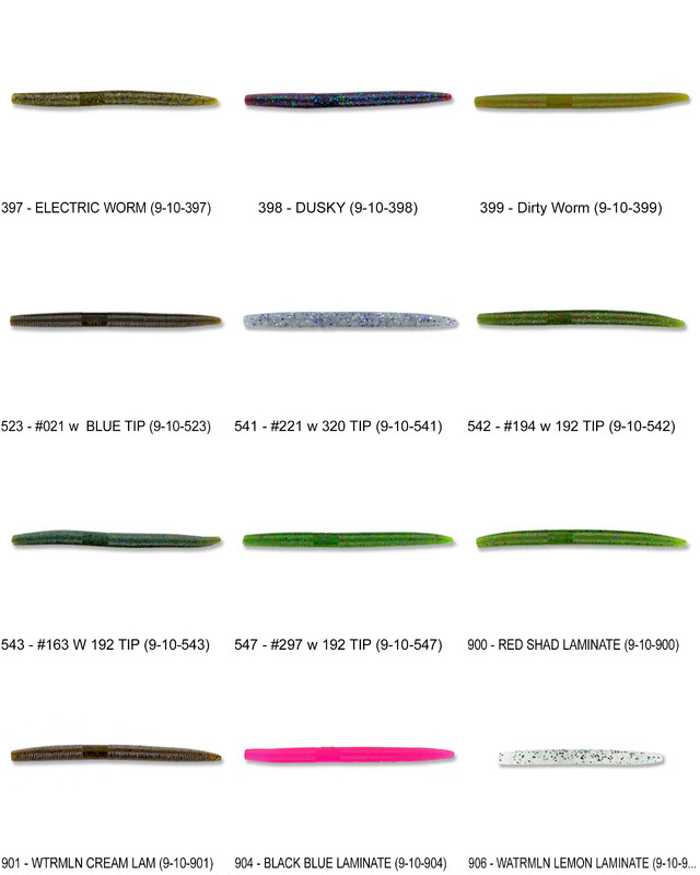 Gary Yamamoto Senko 5 Inch (9-10) Stick Bait Worm Any 121 Colors Bulk Lot Lures gallery