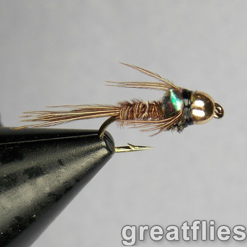 1 dozen (12) – Pheasant Tail Nymph – Flash Back – Bead Head