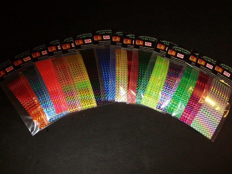 2" x 6" 3PK Flasher/Dodger/Lure Reflective Holographic Prism Fishing Lure Tape gallery