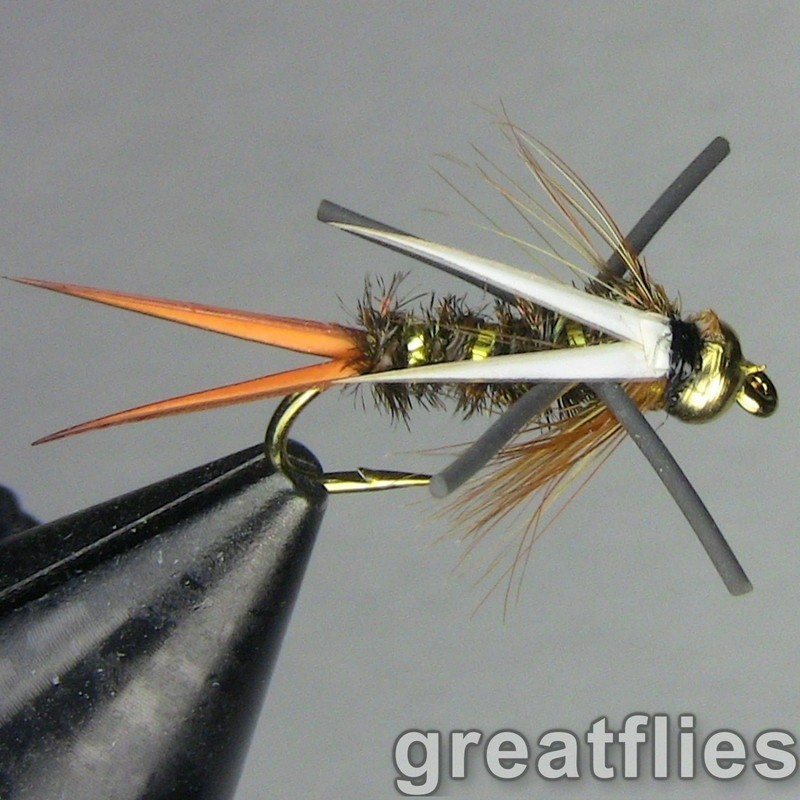1 dozen (12) – Prince Nymph – Rubber Legs – Bead Head