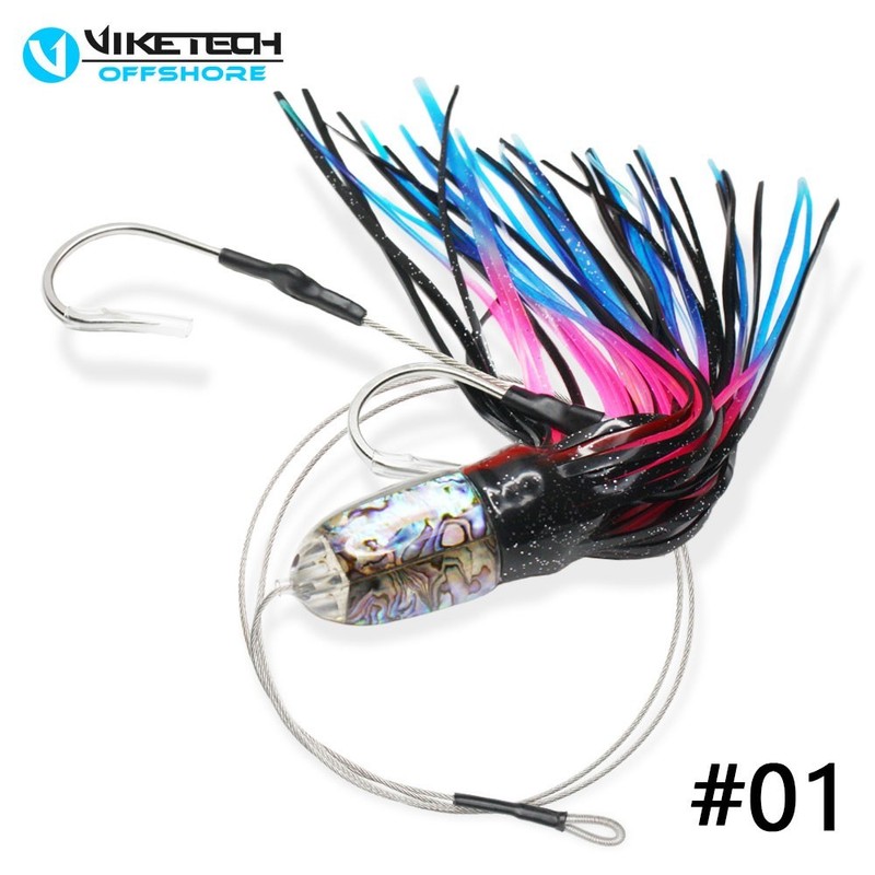 VIKETECH 12” Resin Saltwater Fishing Trolling Lure for Marlin Tuna Mahi Mahi