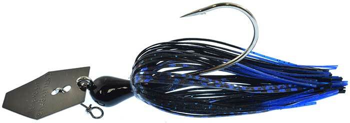 12- Z-Man 3/8 Oz The Original Chatterbait Fishing Lure Black/Blue Nickel CB38110 gallery