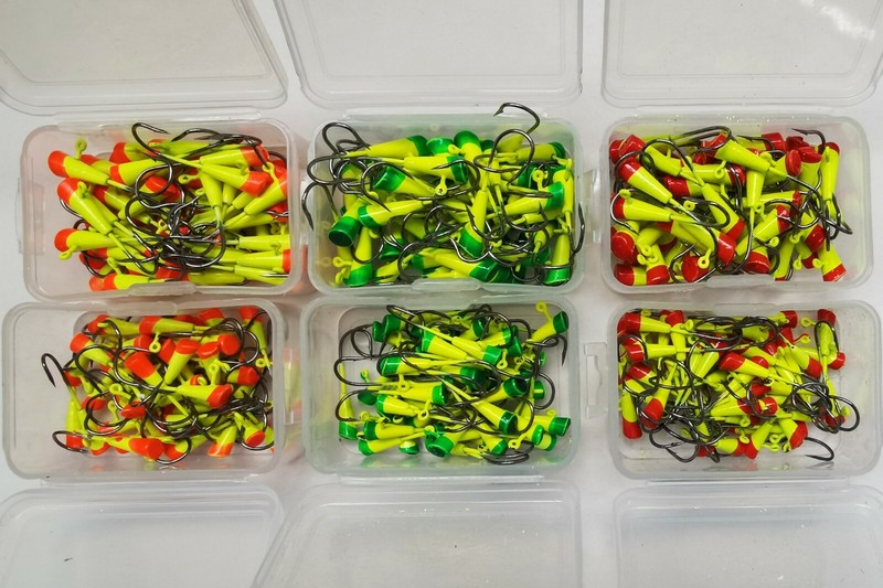 50 NEW Painted Shad Dart - 1/8 oz, 1/16 oz, 3 Color option, Shad Lure, Shad Jig gallery