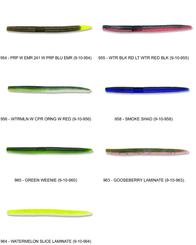 Gary Yamamoto Senko 5 Inch (9-10) Stick Bait Worm Any 121 Colors Bulk Lot Lures gallery