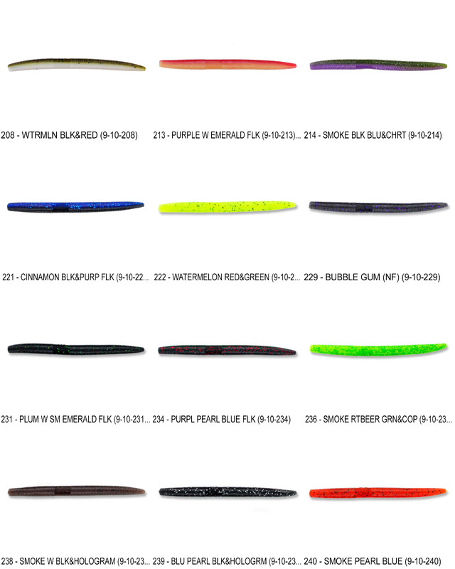 Gary Yamamoto Senko 5 Inch (9-10) Stick Bait Worm Any 121 Colors Bulk Lot Lures gallery