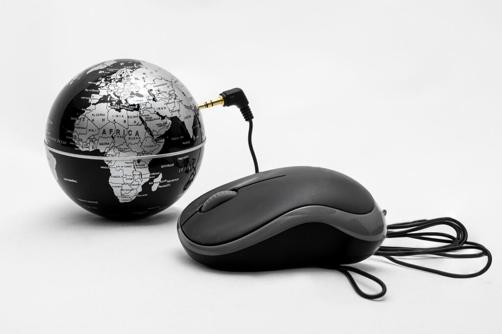 globe, mouse, internet, www, online, technology, earth, world, network, planets, connection, connection cable, modern, media, digital, communication, equipment, connect competition