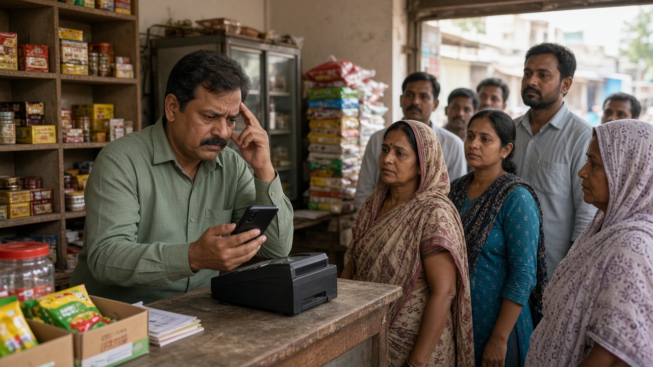 Shop owner delayed by a basic phone billing app while customers wait