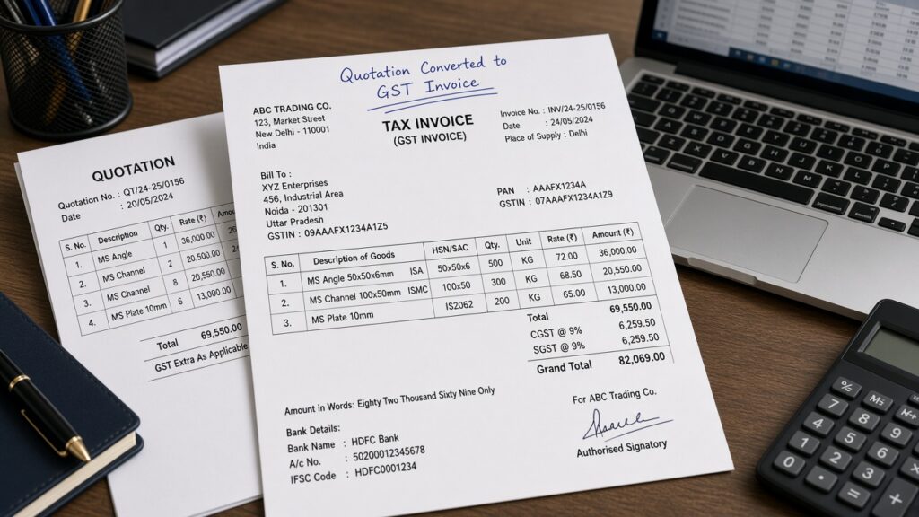 quotation to invoice software