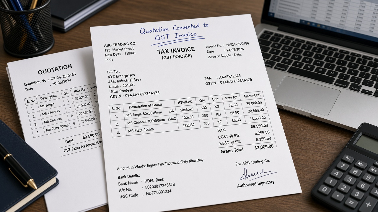 quotation to invoice software