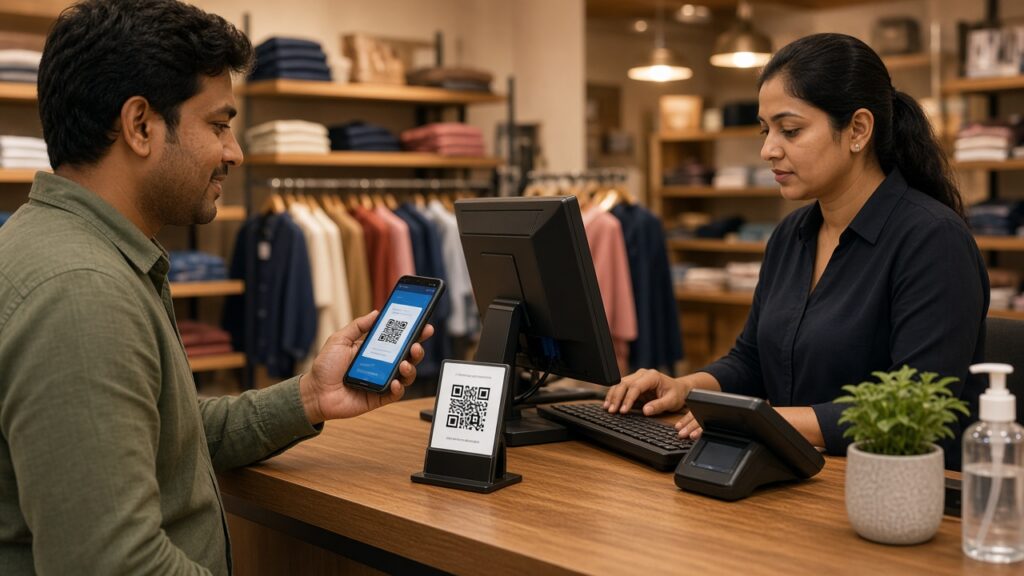 upi payment billing software for shops